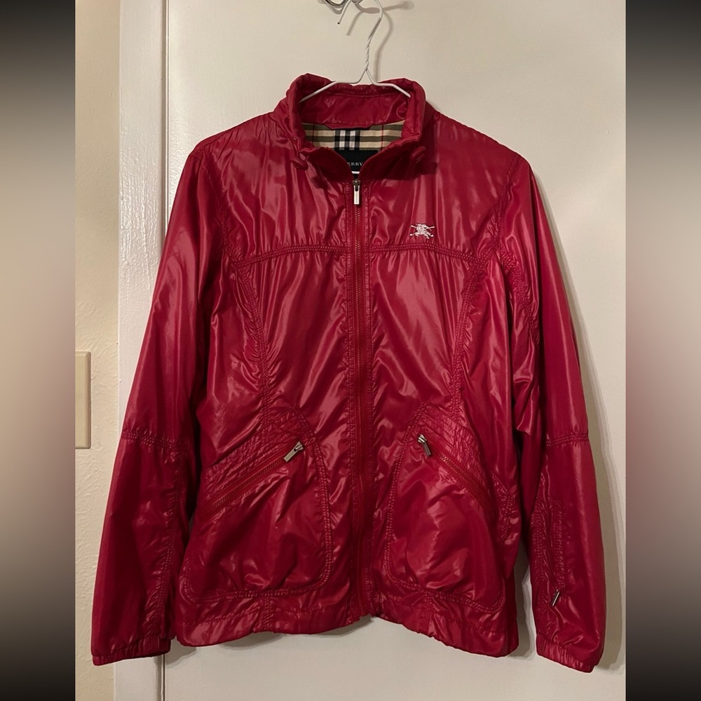 New Burberry Women's Red Golf Jacket
